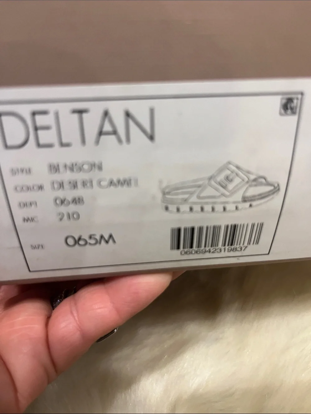 Deltan Benson desert camel sandal